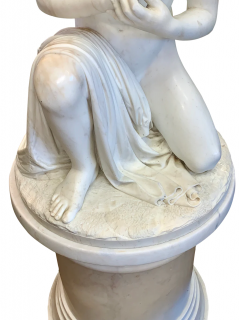 Pasquale Romanelli Romanelli AN ITALIAN MARBLE FIGURE OF THE SONOF WILLIAM TELL BY PASQUALE ROMANELLI - 3565045