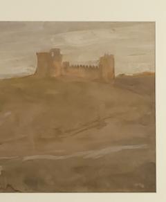 Pastel of Toledo Spain circa 1900 - 4368257