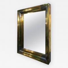 Patchwork Design Brass and Aluminum Modern Mirror - 856802