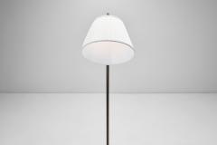 Patinated Brass Floor Lamp with Curved Neck Europe 20th century - 4148773