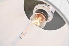 Patinated Brass Floor Lamp with Curved Neck Europe 20th century - 4148776