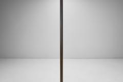 Patinated Brass Floor Lamp with Curved Neck Europe 20th century - 4148779