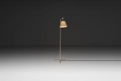 Patinated Brass Floor Lamp with Tripod Base Denmark ca 1950s - 4746878