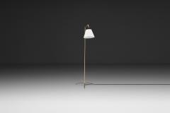 Patinated Brass Floor Lamp with Tripod Base Denmark ca 1950s - 4746879