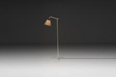 Patinated Brass Floor Lamp with Tripod Base Denmark ca 1950s - 4748277