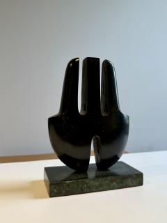 Patinated Bronze Abstract Sculpture By Angot 2 8 France 20th C  - 4323608