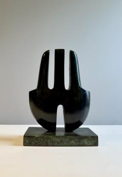 Patinated Bronze Abstract Sculpture By Angot 2 8 France 20th C  - 4323609