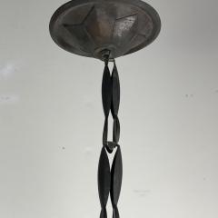 Patinated Bronze and Faceted Glass Art Deco Light in the style of Adolf Loos - 4616153