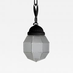 Patinated Bronze and Faceted Glass Art Deco Light in the style of Adolf Loos - 4616156