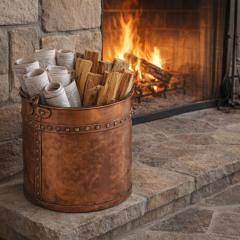 Patinated Copper Apple Kettle - 4557244