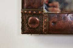 Patinated Copper Mirror - 3535391