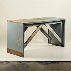 Patinated Industrial Work Console - 3709975