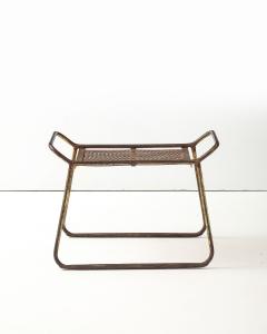 Patinated Iron Side Table Denmark c 1960 - 4828844