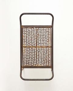 Patinated Iron Side Table Denmark c 1960 - 4828854