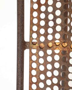 Patinated Iron Side Table Denmark c 1960 - 4828855
