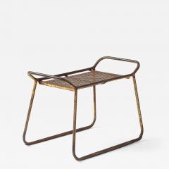 Patinated Iron Side Table Denmark c 1960 - 4828944