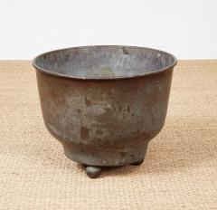 Patinated Kindling Bin with a Baronial Crest - 4330614