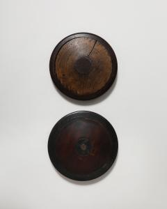 Patinated Wood and Metal Discus Finland 20th C - 4696077