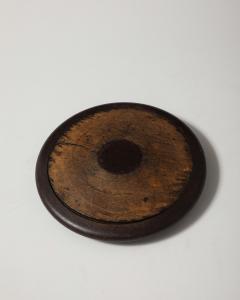 Patinated Wood and Metal Discus Finland 20th C - 4696079