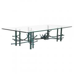 Patinated Wrought Iron Coffee Table - 3564099