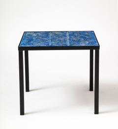 Patrice Dangel Wrought Iron Table with Hand Glazed Tiles by Marius Fernandez Patrice Dangel - 3242702