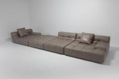 Patricia Urquiola Tufty Time B B Italia Taupe Leather Sectional Sofa by Patricia Urquiola 2010s - 1006451