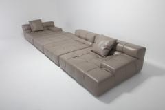 Patricia Urquiola Tufty Time B B Italia Taupe Leather Sectional Sofa by Patricia Urquiola 2010s - 1006454