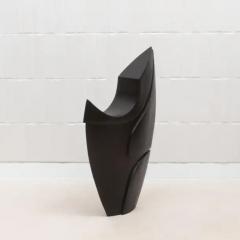 Patrick Coard Modern Abstract L Sculpture in Black Oak by Patrick Coard Paris - 3846945