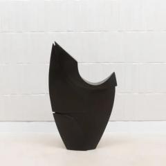 Patrick Coard Modern Abstract L Sculpture in Black Oak by Patrick Coard Paris - 3847005