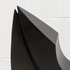 Patrick Coard Modern Abstract L Sculpture in Black Oak by Patrick Coard Paris - 3847008