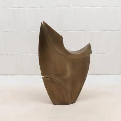 Patrick Coard Modern Abstract L Sculpture in Bronze Patina Brass by Patrick Coard Paris - 3846994