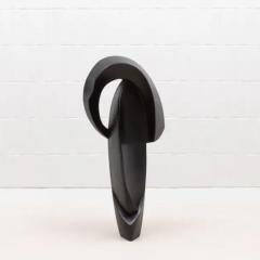 Patrick Coard Modern Abstract Sculpture in Black Oak by Patrick Coard Paris - 3848357
