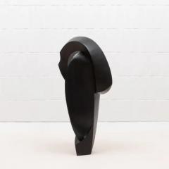 Patrick Coard Modern Abstract Sculpture in Black Oak by Patrick Coard Paris - 3848359