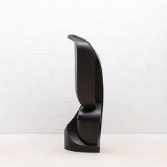 Patrick Coard Modern Abstract Sculpture in Black Oak by Patrick Coard Paris - 3850336