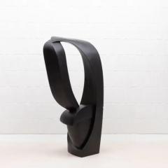 Patrick Coard Modern Abstract Sculpture in Black Oak by Patrick Coard Paris - 3850346