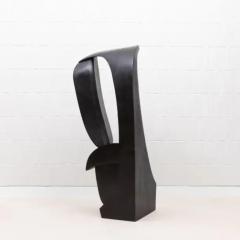 Patrick Coard Modern Abstract Sculpture in Black Oak by Patrick Coard Paris - 3850397
