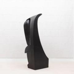 Patrick Coard Modern Abstract Sculpture in Black Oak by Patrick Coard Paris - 3850416