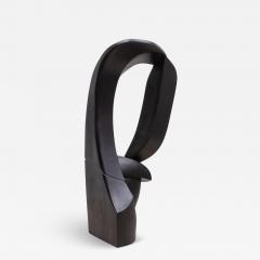 Patrick Coard Modern Abstract Sculpture in Black Oak by Patrick Coard Paris - 3858155