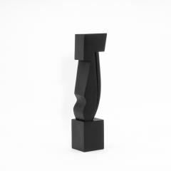 Patrick Coard Modern Abstract Sculpture in Black Oak by Patrick Coard Paris - 4208014