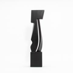 Patrick Coard Modern Abstract Sculpture in Black Oak by Patrick Coard Paris - 4208169