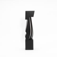 Patrick Coard Modern Abstract Sculpture in Black Oak by Patrick Coard Paris - 4208171