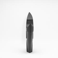 Patrick Coard Modern Abstract Sculpture in Black Oak by Patrick Coard Paris - 4208081