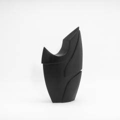 Patrick Coard Modern Abstract Sculpture in Black Oak by Patrick Coard Paris - 4208087