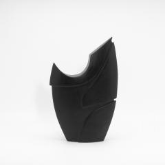 Patrick Coard Modern Abstract Sculpture in Black Oak by Patrick Coard Paris - 4208093