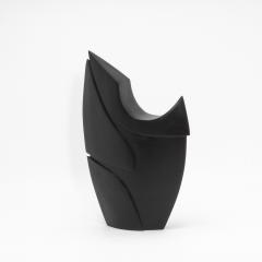 Patrick Coard Modern Abstract Sculpture in Black Oak by Patrick Coard Paris - 4208094