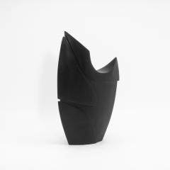 Patrick Coard Modern Abstract Sculpture in Black Oak by Patrick Coard Paris - 4208205