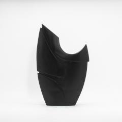 Patrick Coard Modern Abstract Sculpture in Black Oak by Patrick Coard Paris - 4208207