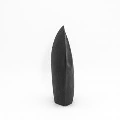 Patrick Coard Modern Abstract Sculpture in Black Shagreen by Patrick Coard Paris - 4208019