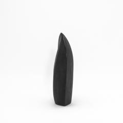 Patrick Coard Modern Abstract Sculpture in Black Shagreen by Patrick Coard Paris - 4208068