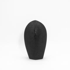 Patrick Coard Modern Abstract Sculpture in Black Shagreen by Patrick Coard Paris - 4208074